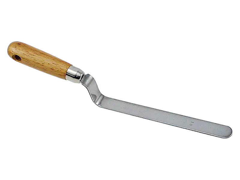 Wooden Handle Angled Spatula for Baking
