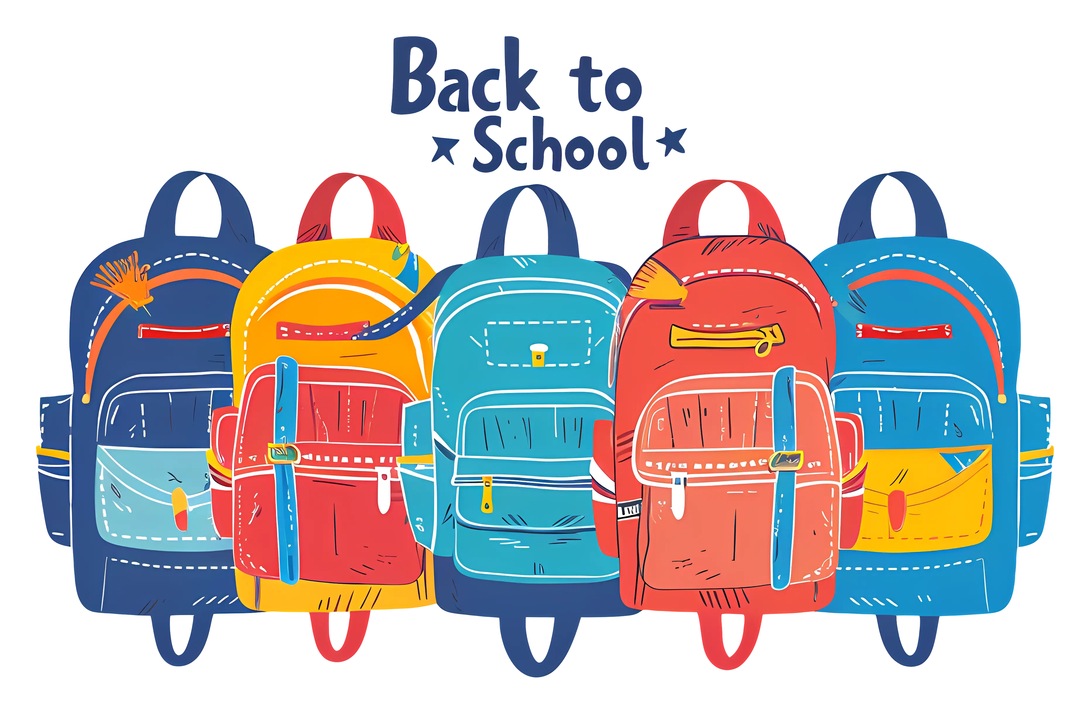 Colorful Backpacks for School