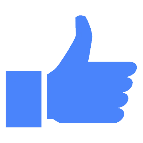 Blue Thumbs Up Icon