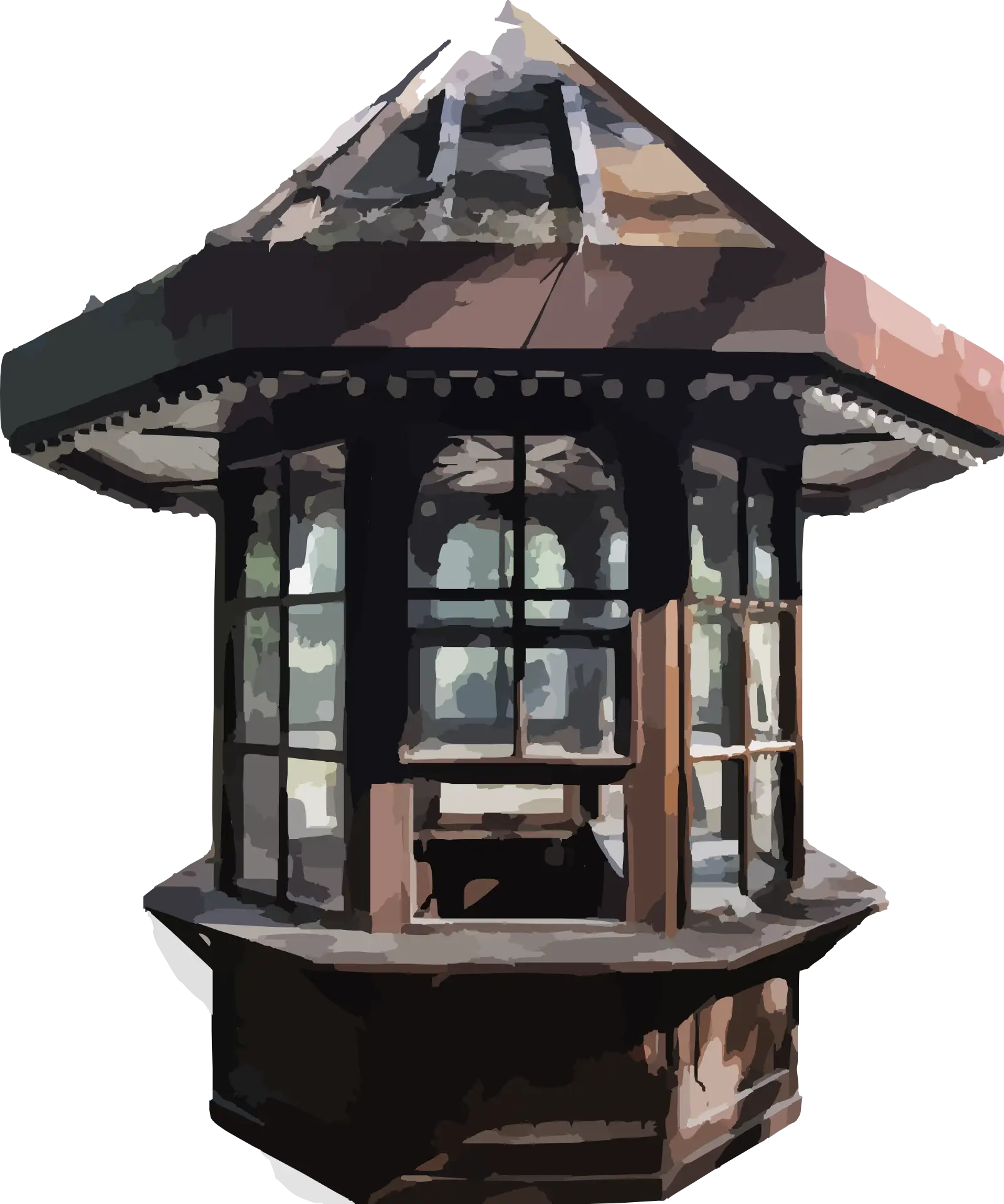 Wooden Kiosk Structure