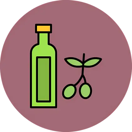 Green Bottle with Olives