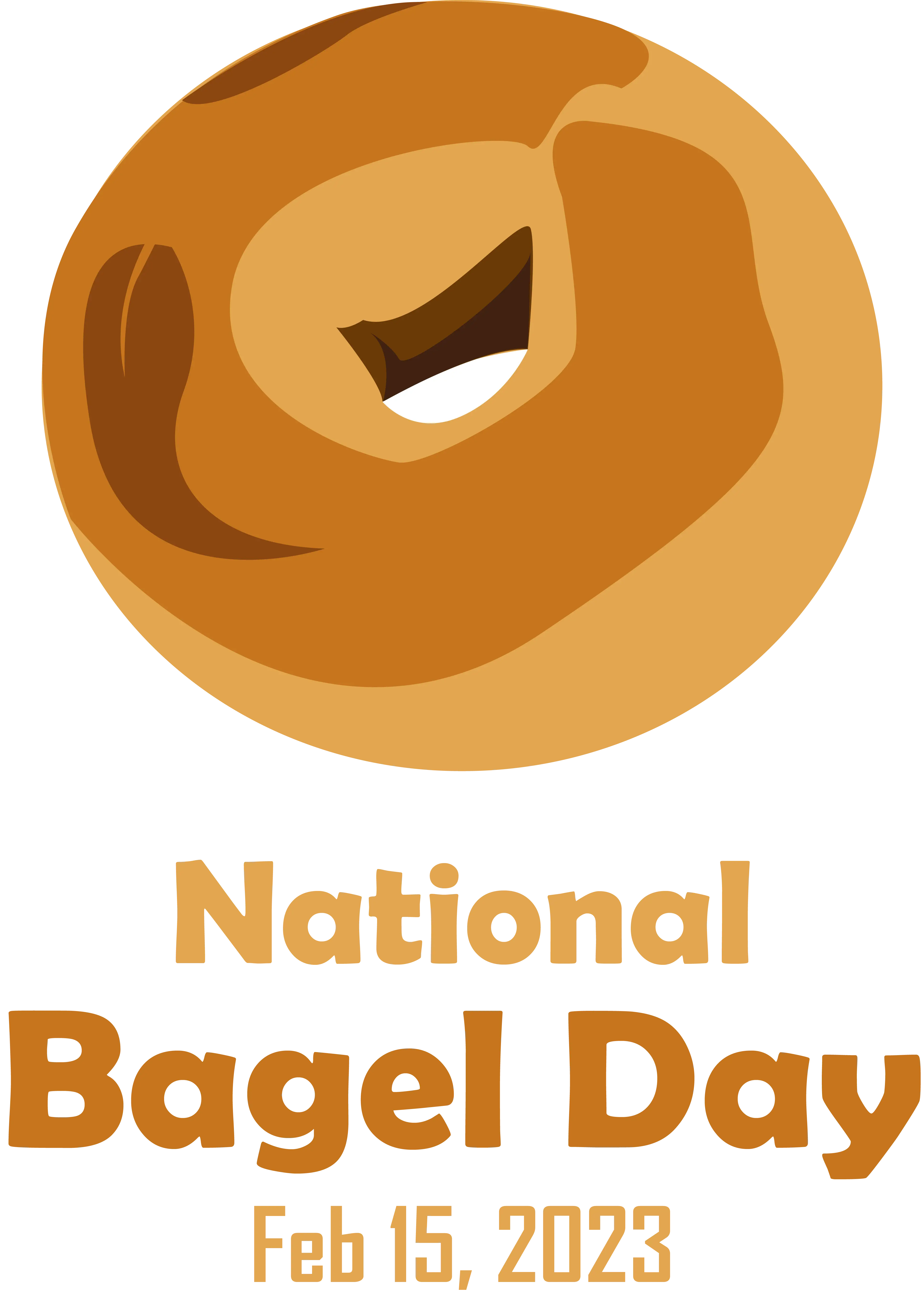 Plain Bagel Illustration for National Bagel Day