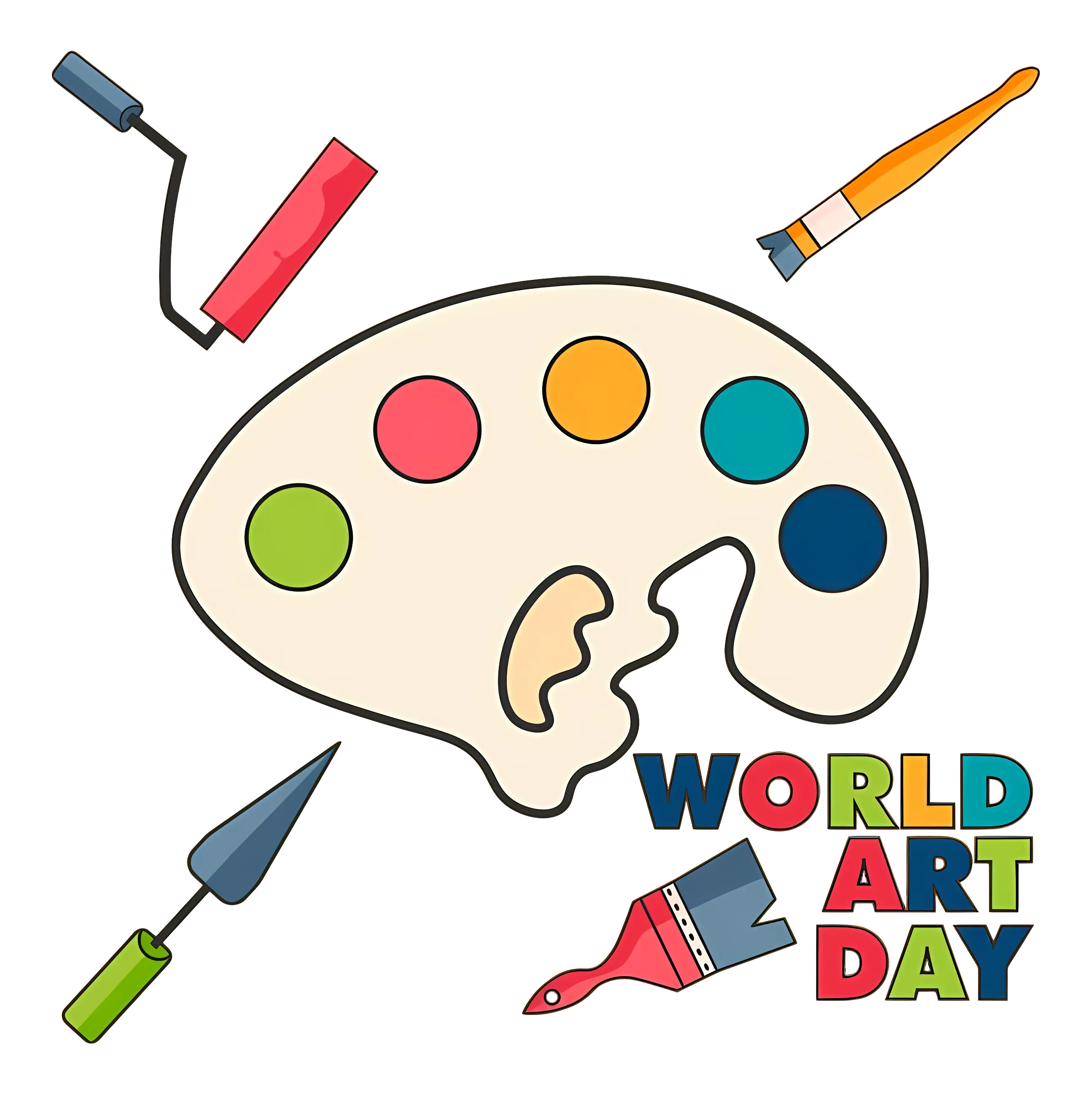 World Art Day Art Palette