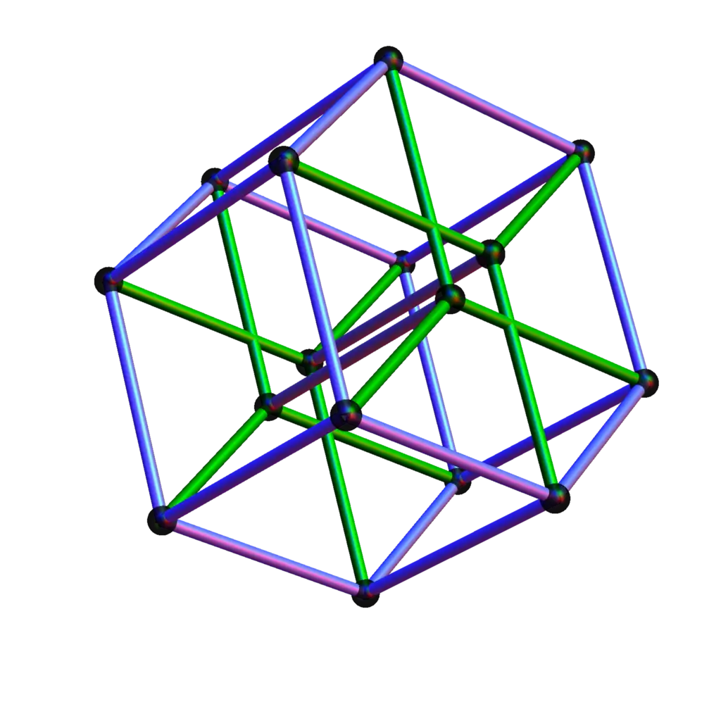 Colorful Geometric Shape Structure