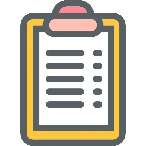 Colorful Clipboard with Paper Illustration