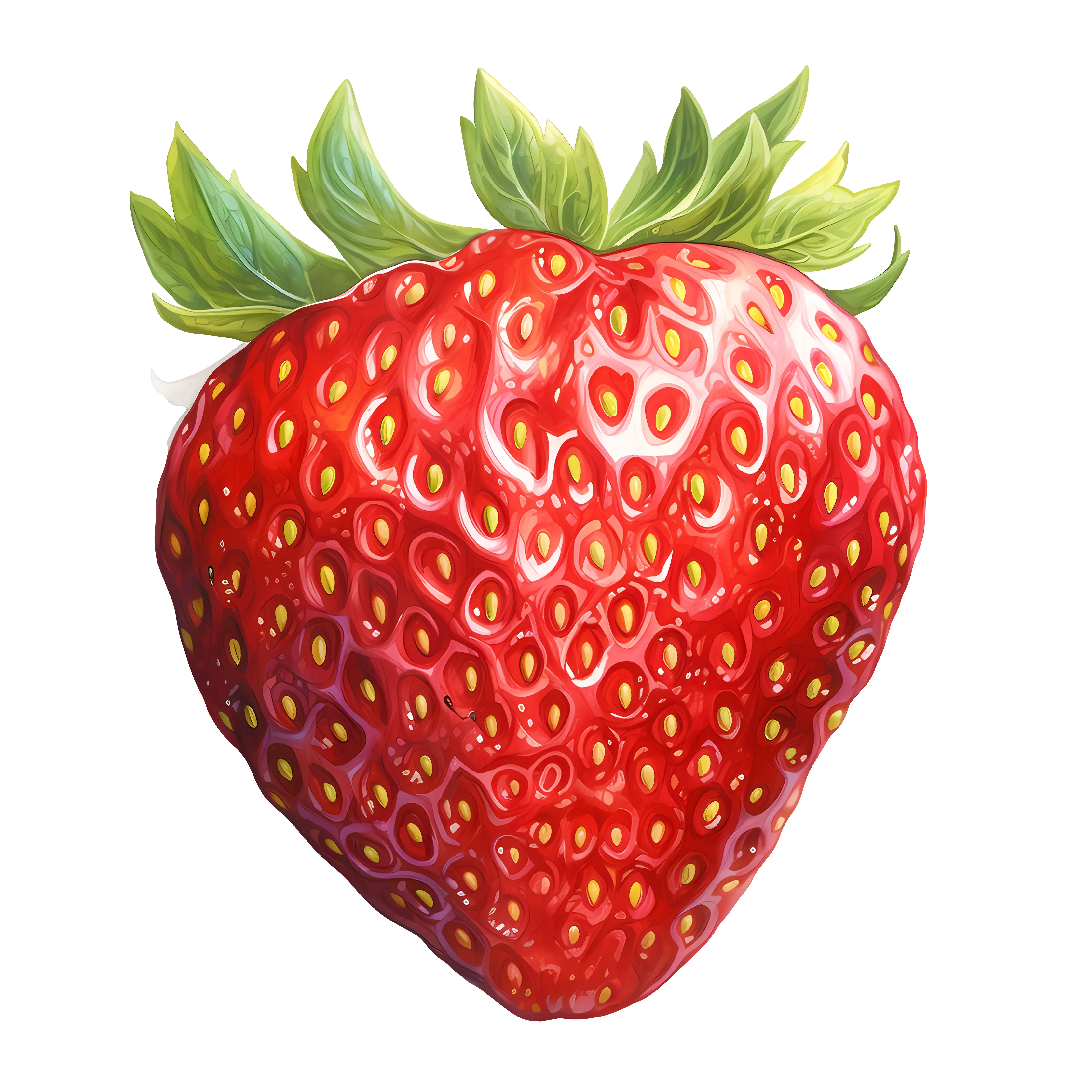 Ripe Strawberry Illustration