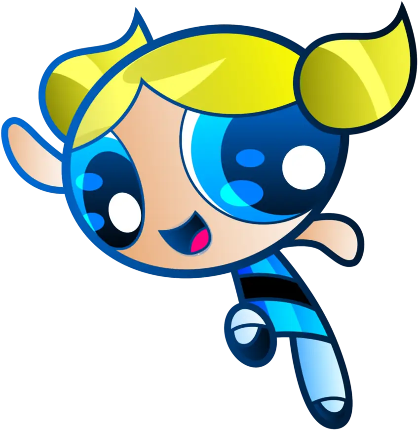 Blue Cartoon Character Illustration