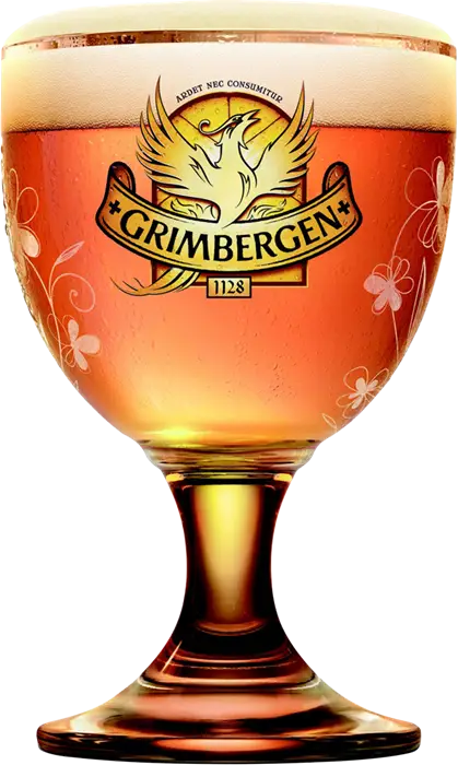 Grimbergen beer glass