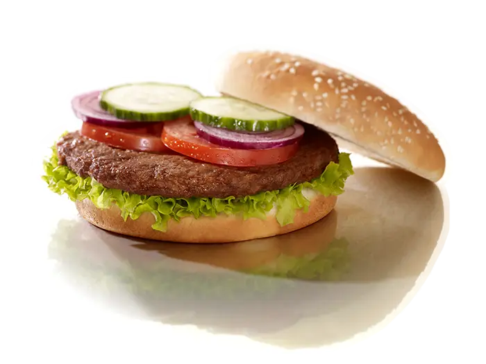 Vegetarian Burger with Fresh Vegetables