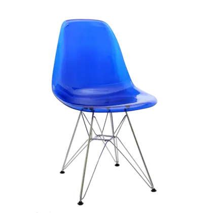 Modern Blue Transparent Chair