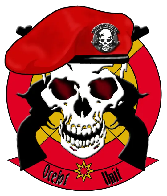 Skull Emblem with Red Beret