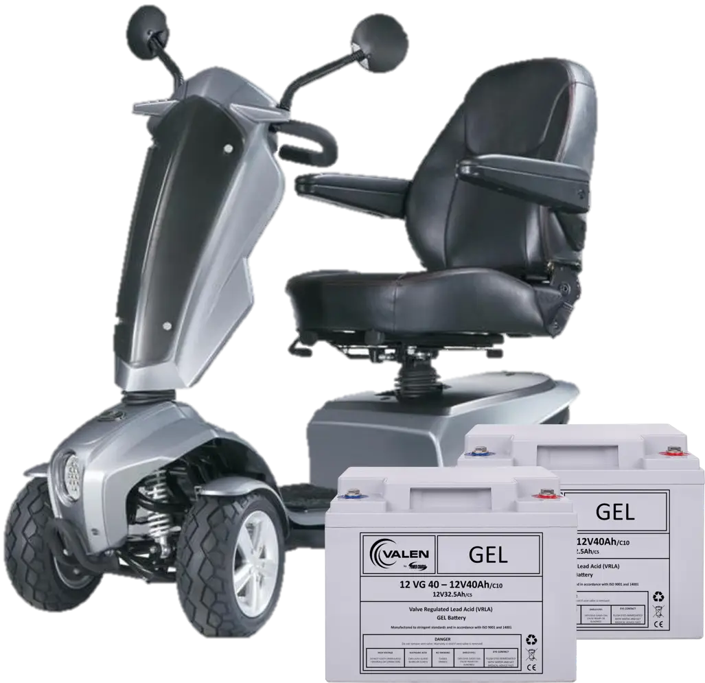Electric Mobility Scooter with Batteries