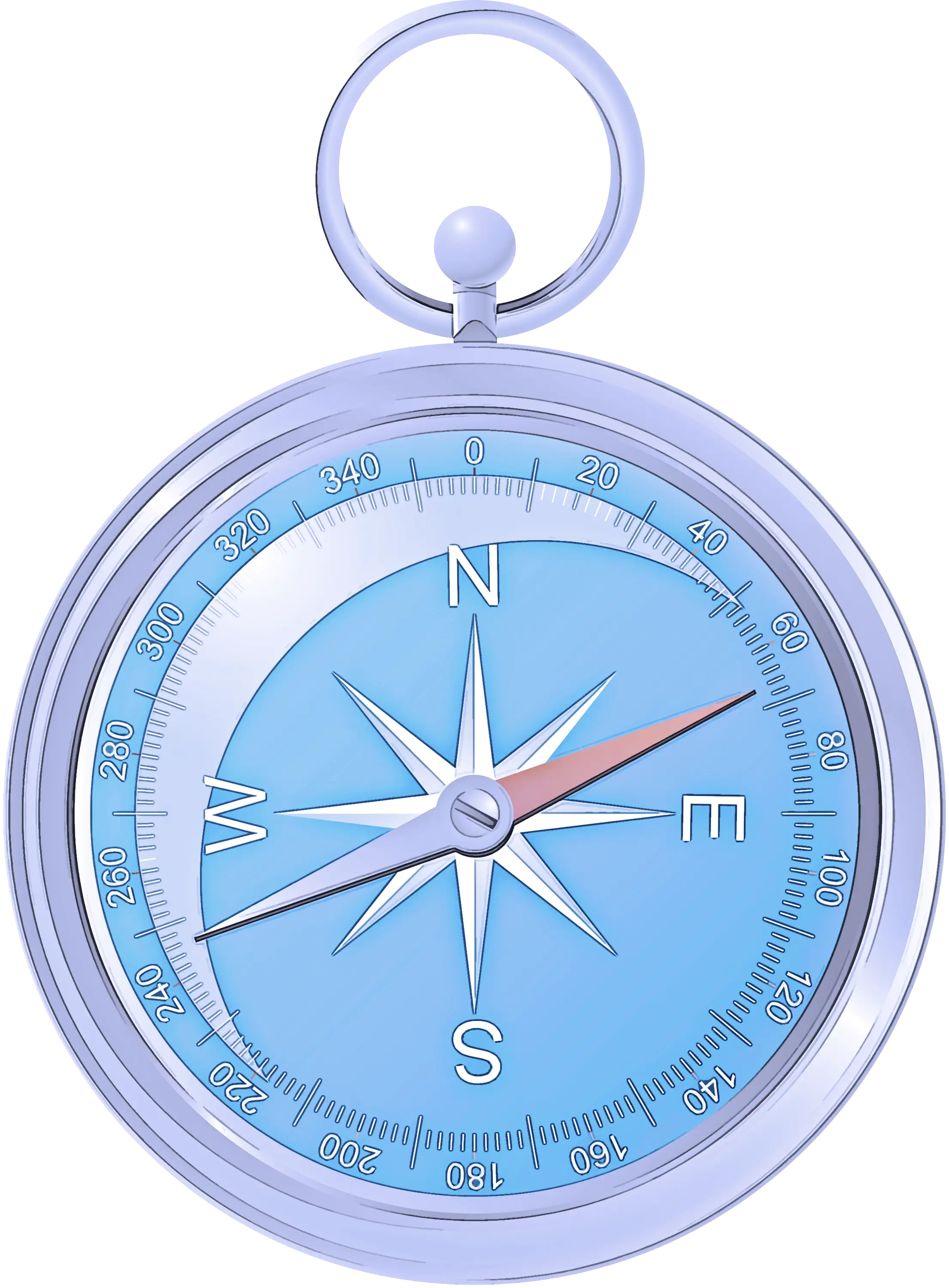 Blue Compass Navigation Tool Illustration