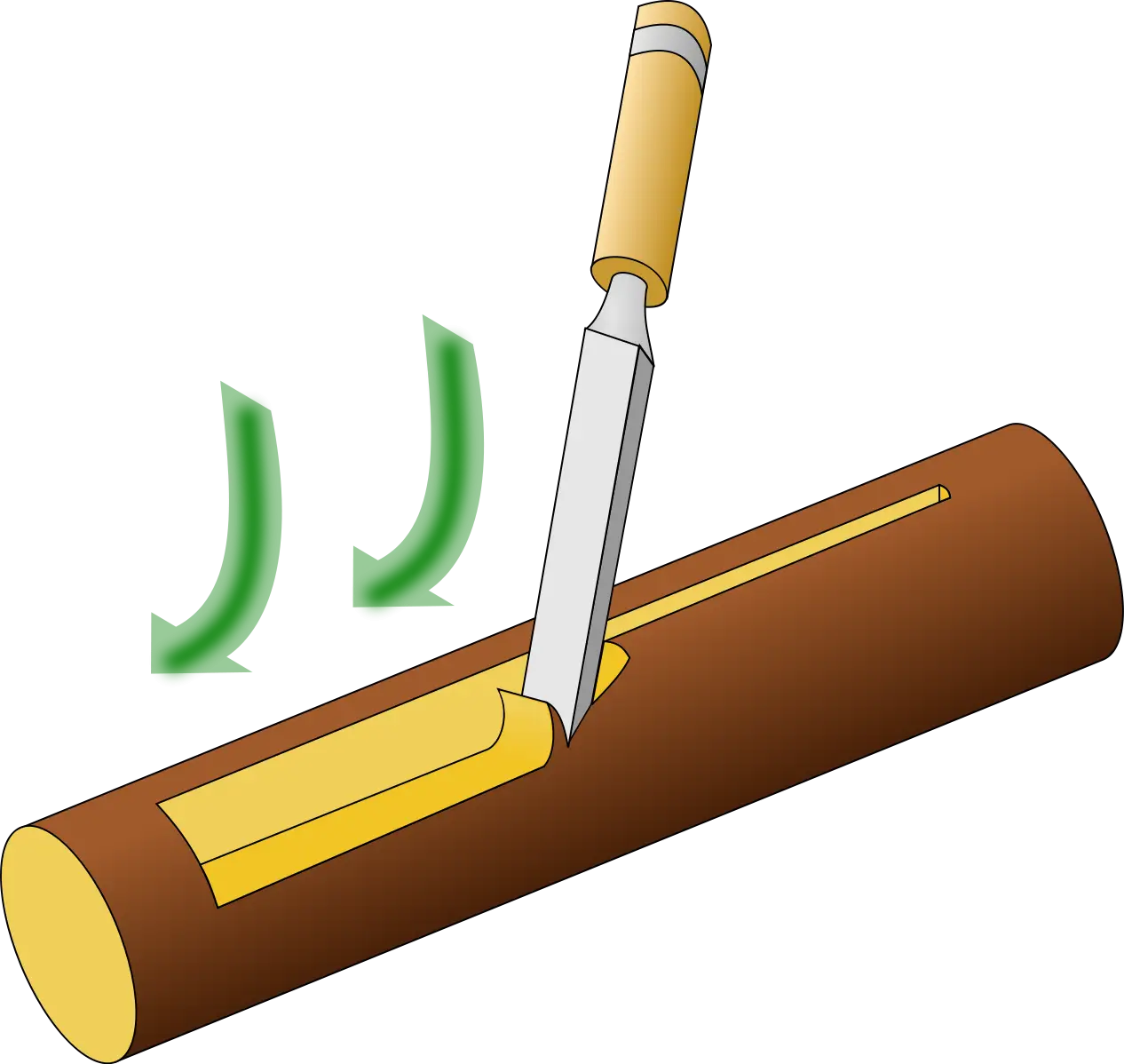 Wood Carving with Chisel