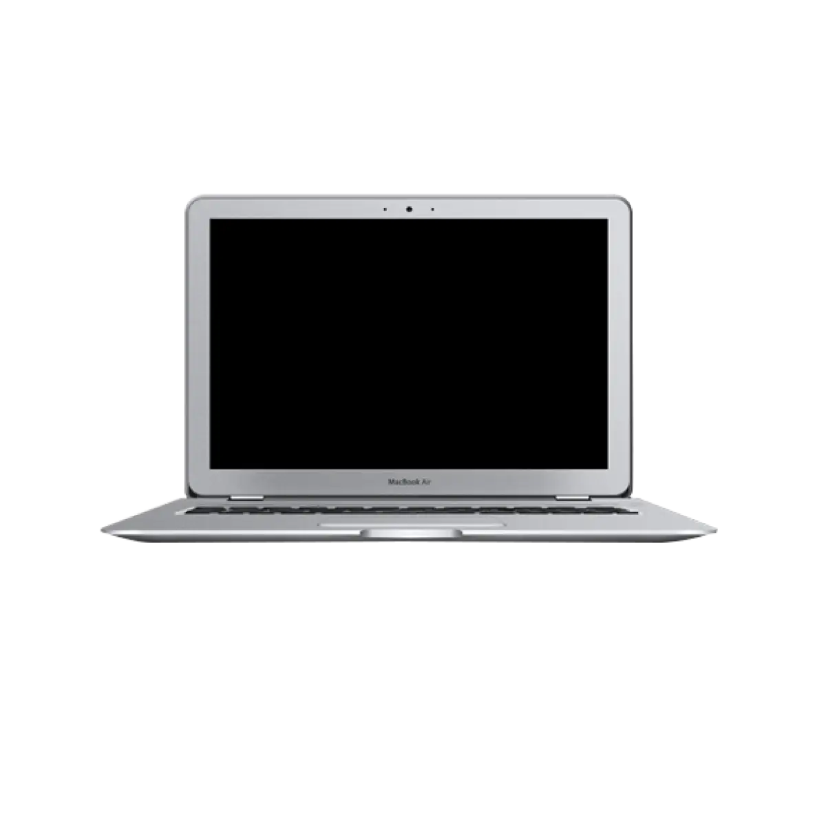 Laptop with Blank Screen Display