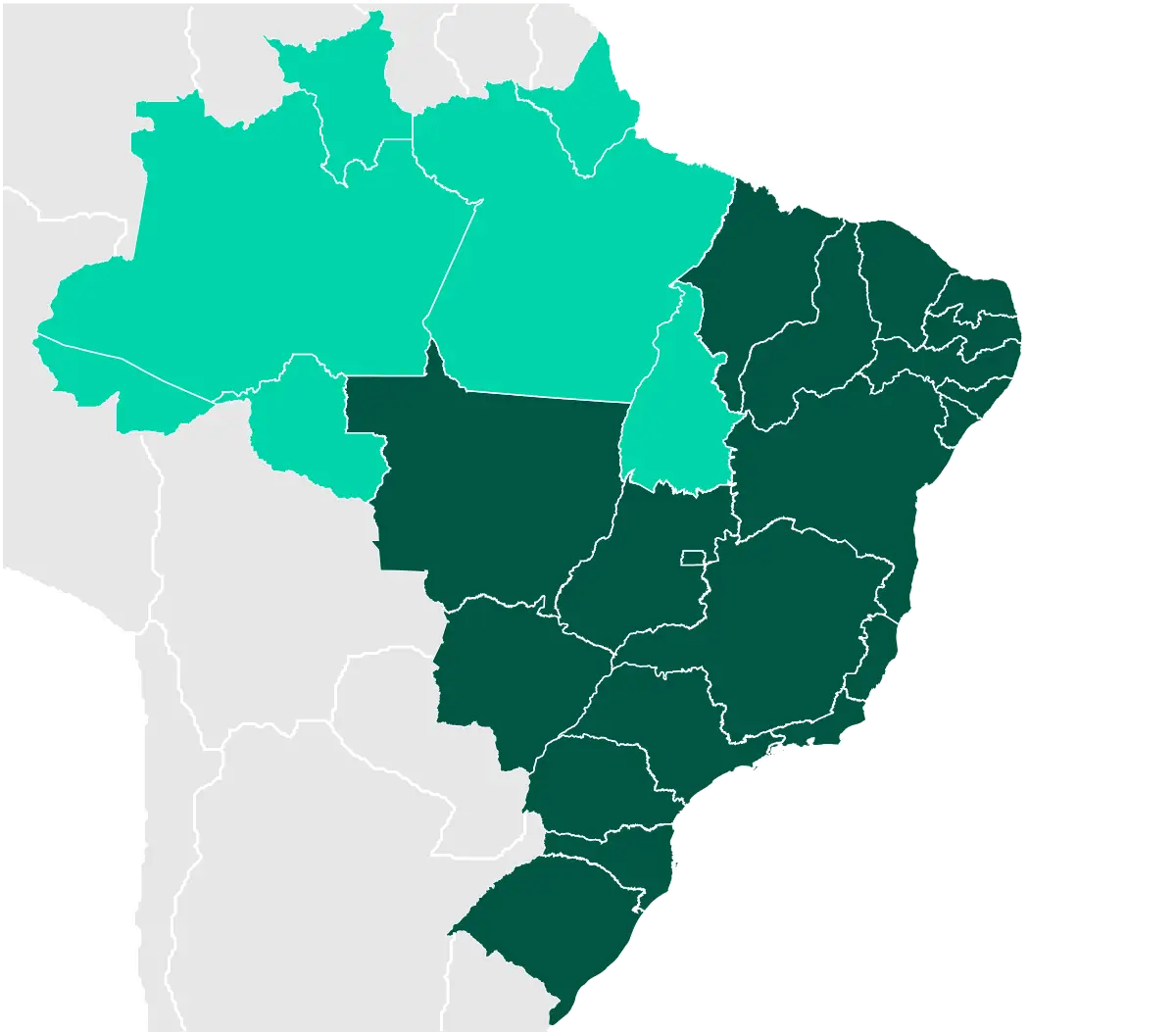 Map of Brazil