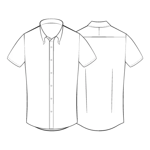 White Shirt Design Outline