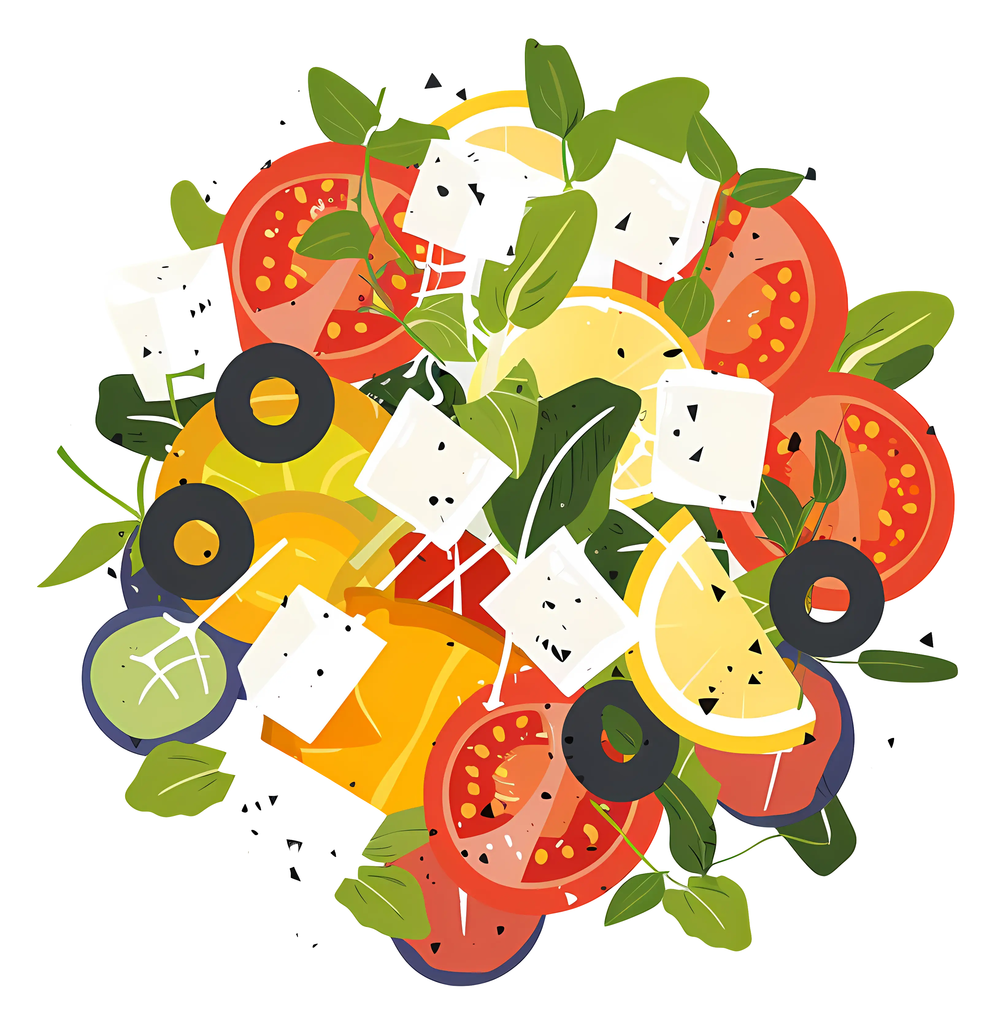 Colorful Vegetable Salad