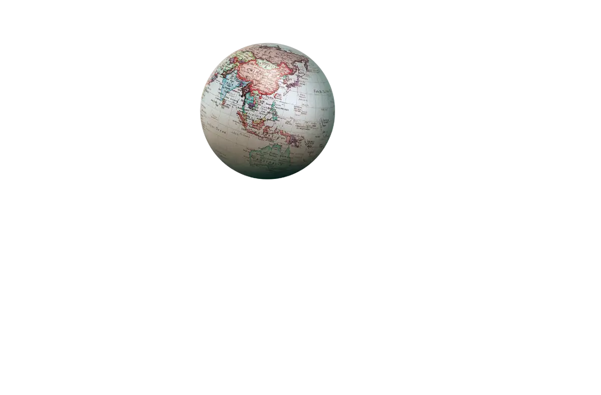 Small Globe Illustration for Global Concepts