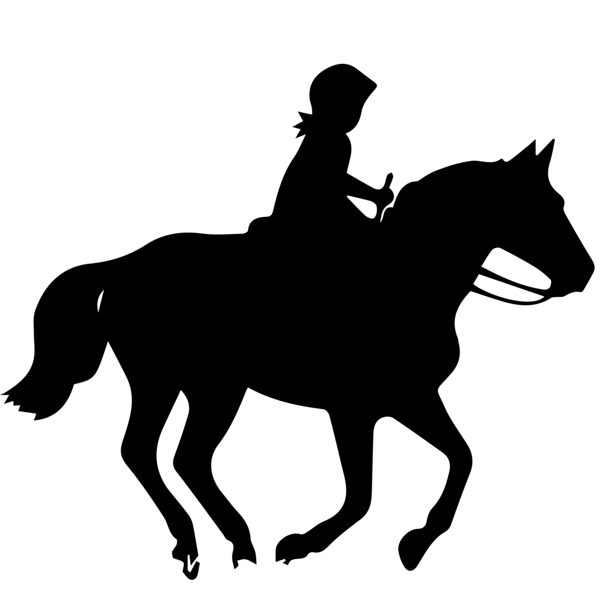 Horse and Rider Silhouette