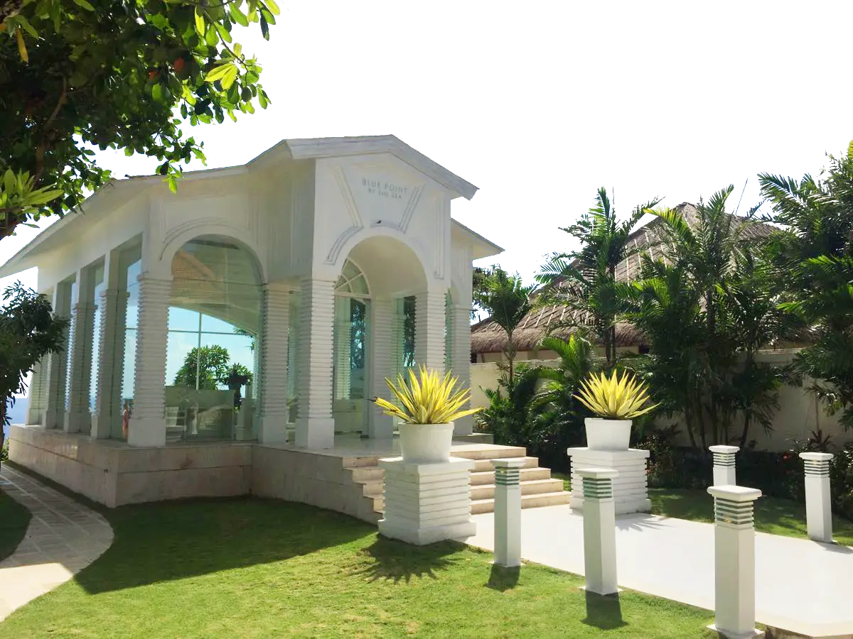 Small White Wedding Chapel in a Green Garden