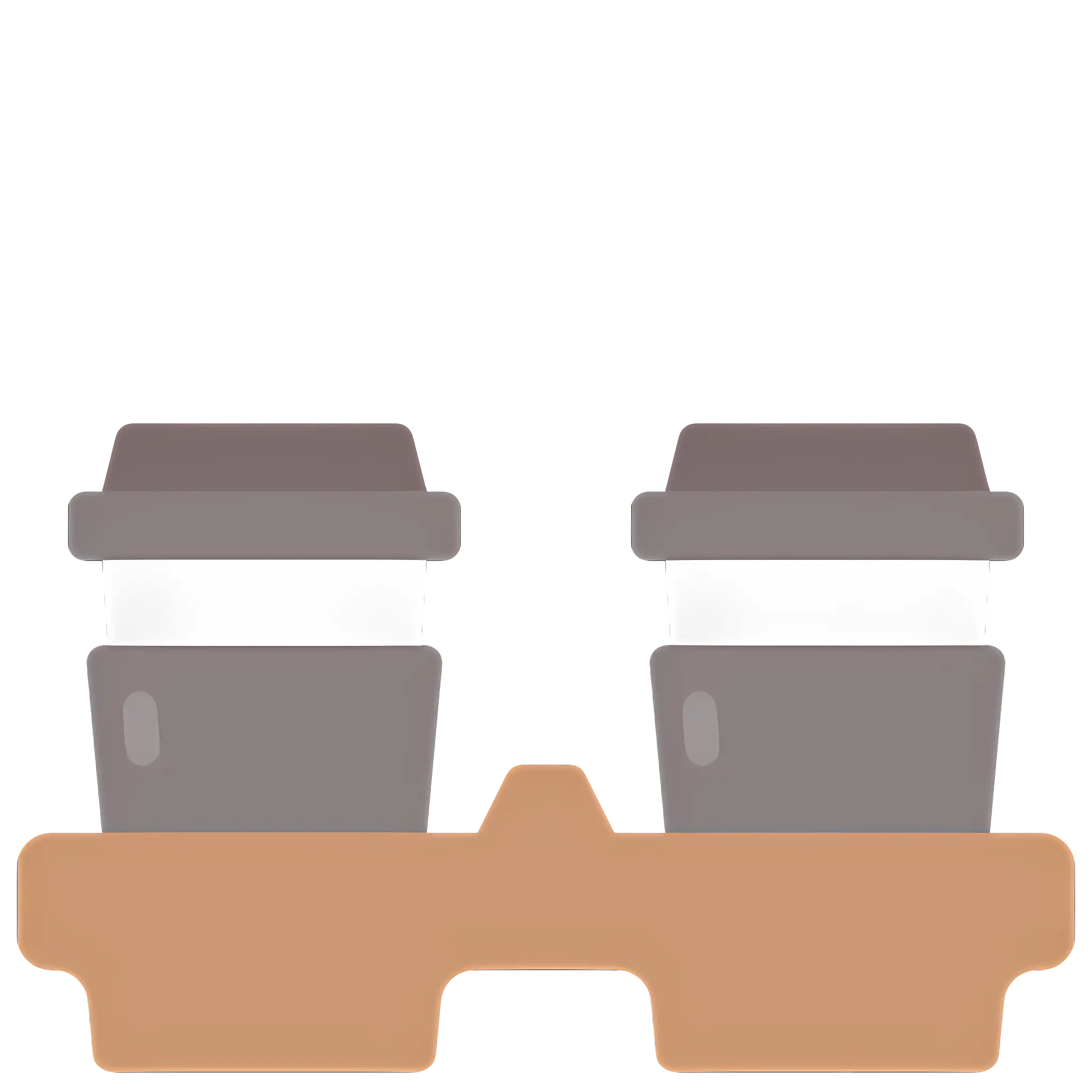 Coffee Cups in a Tray