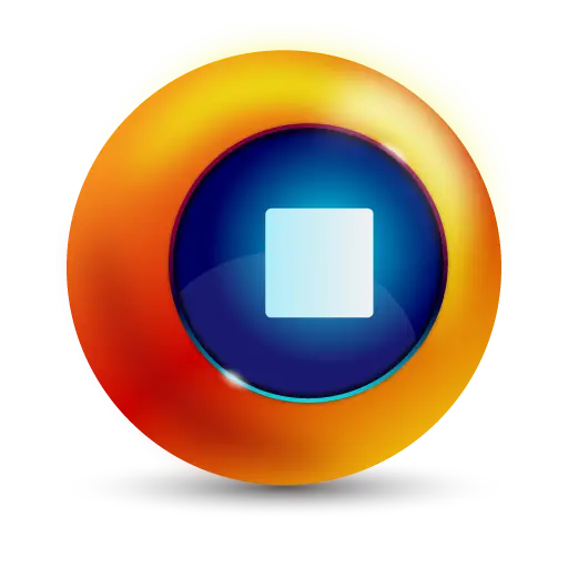 Colorful Stop Button