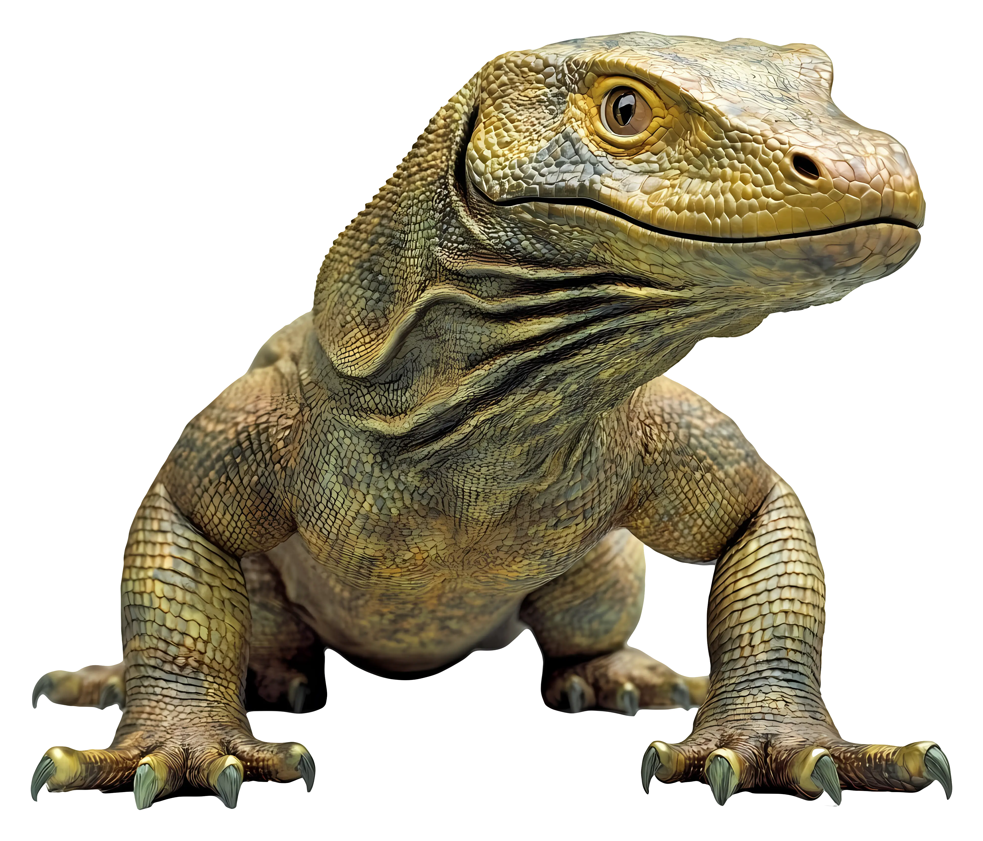 Komodo Dragon Reptile Illustration