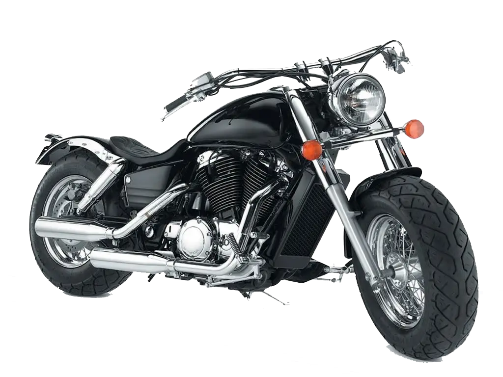 Custom Black Cruiser Motorcycle with Wide Tires