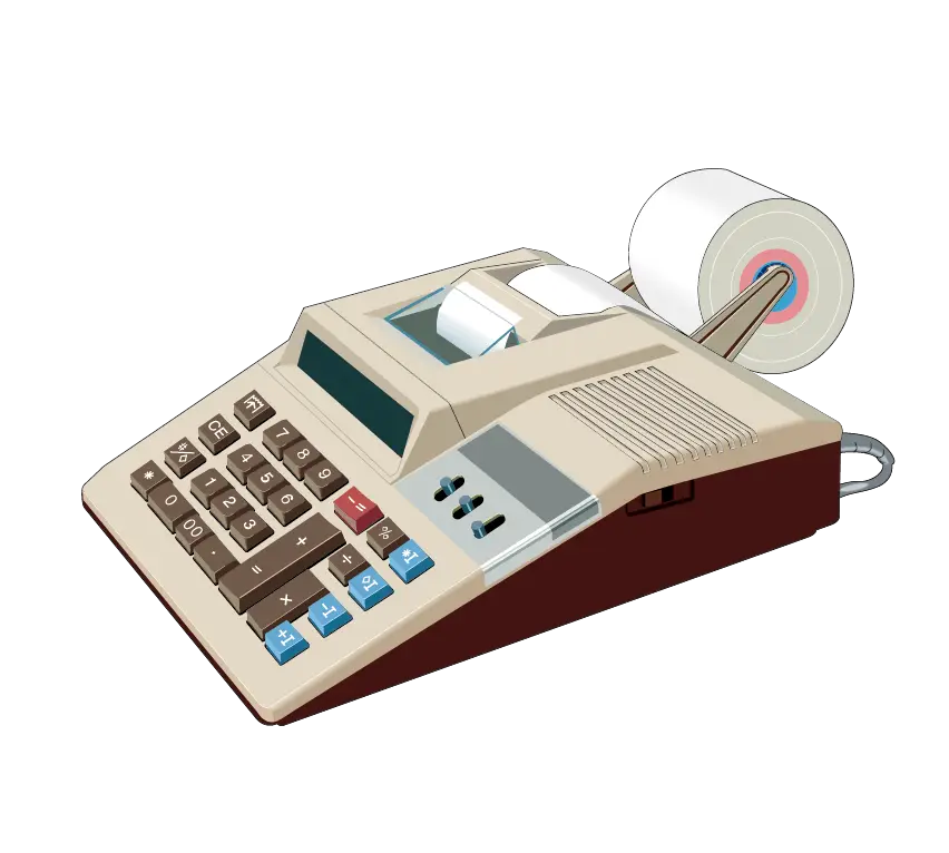 Vintage Printing Calculator