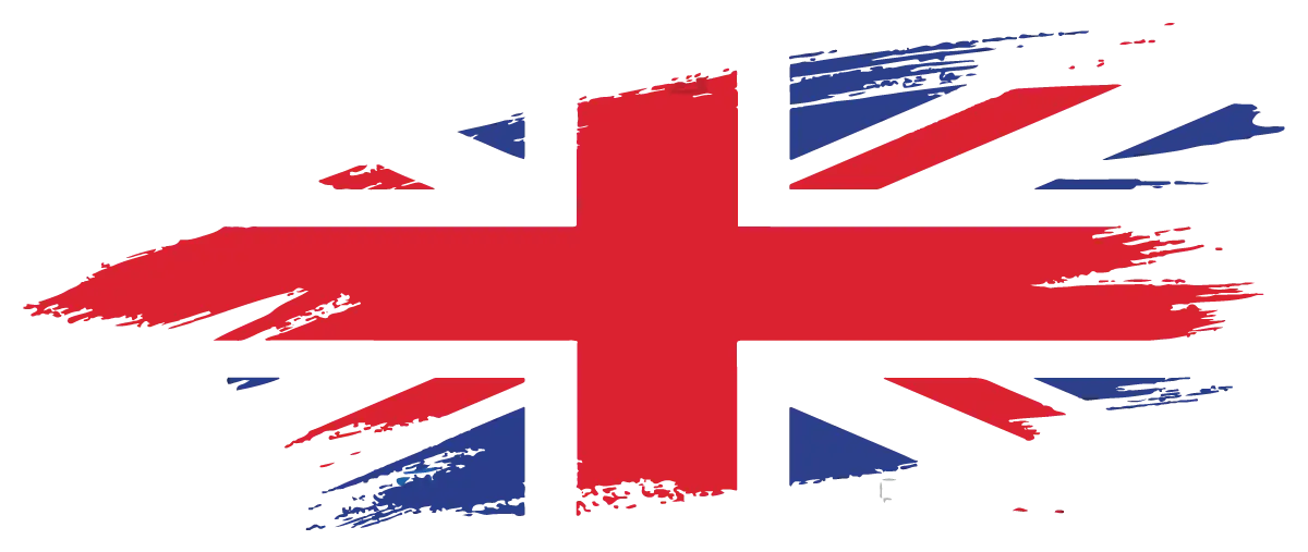 Union Jack Flag with Artistic Brush Strokes