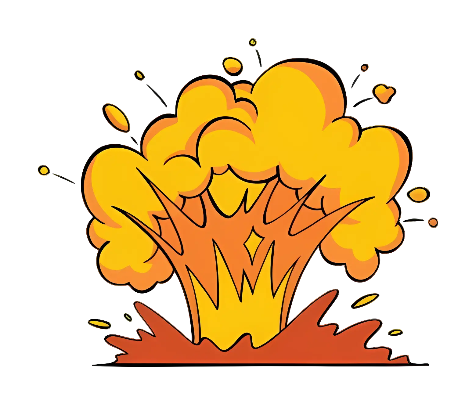 Cartoon Explosion Illustration