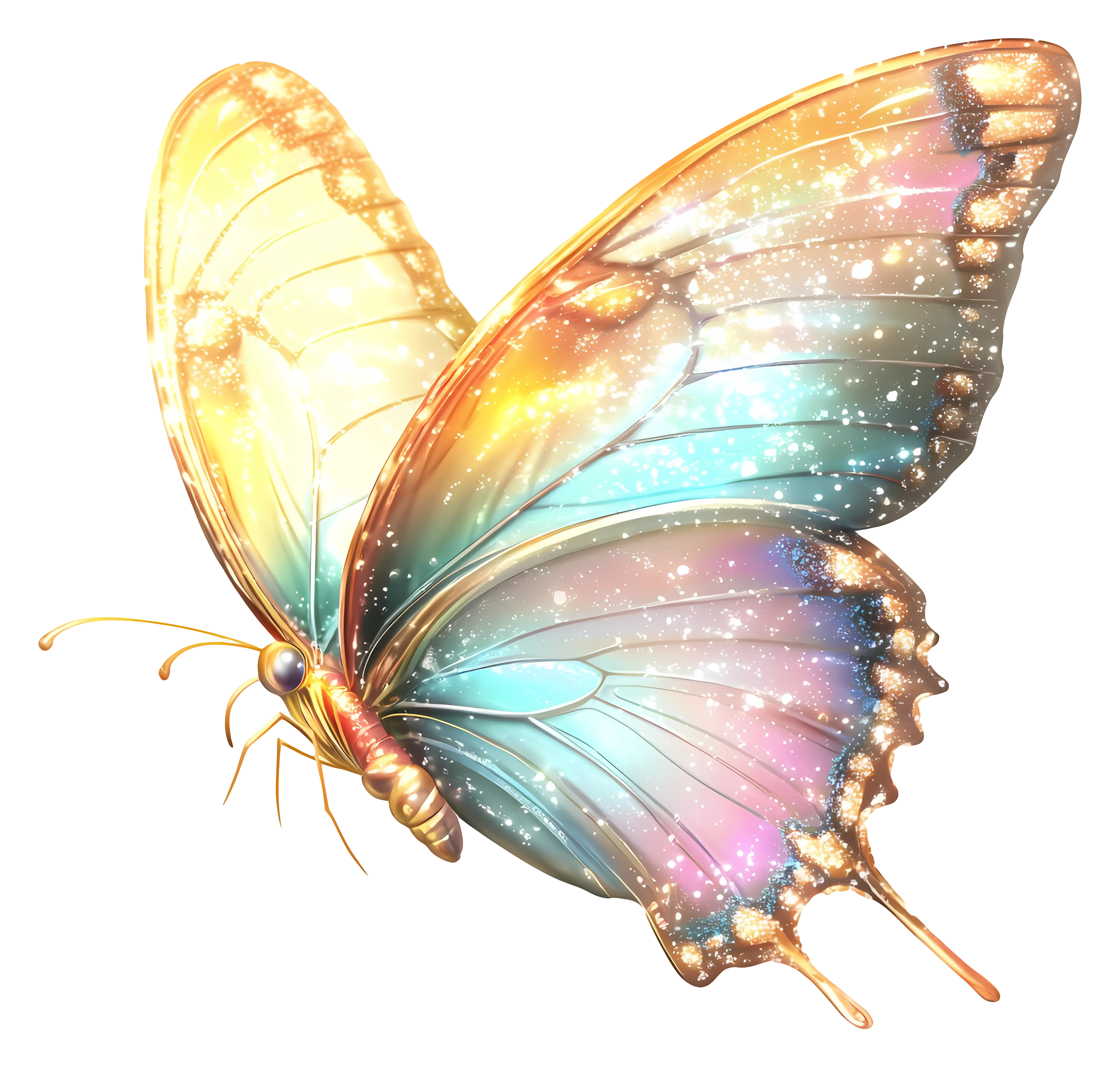 Purple Glitter Butterfly