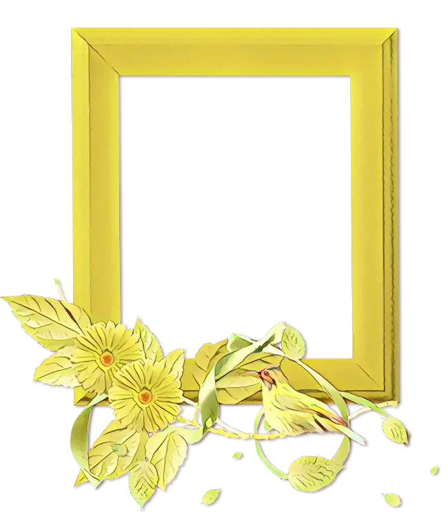 Ornate Golden Photo Frame with Flowers