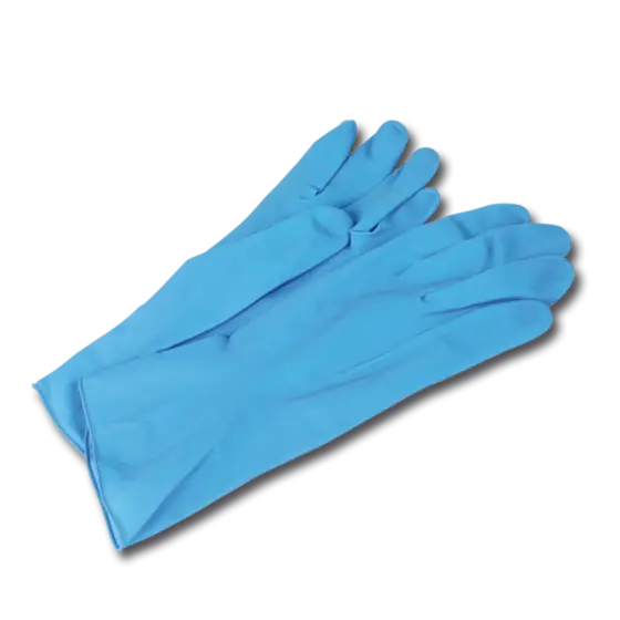 Blue Rubber Gloves for Cleaning