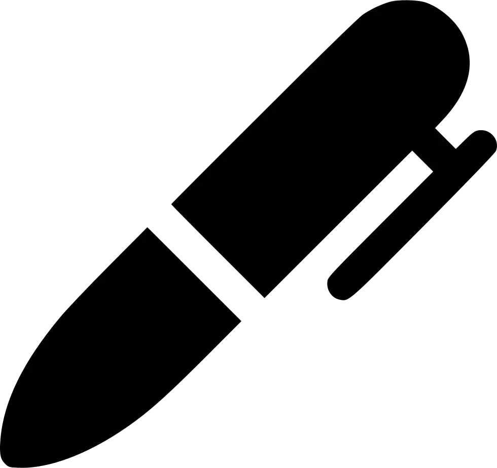Black Pen Icon Design