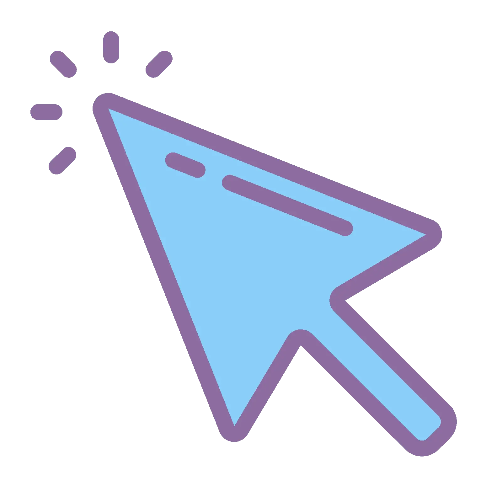 Blue Cursor Icon