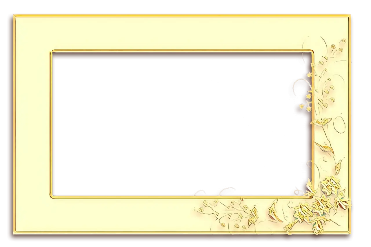 Elegant Golden Photo Frame Design