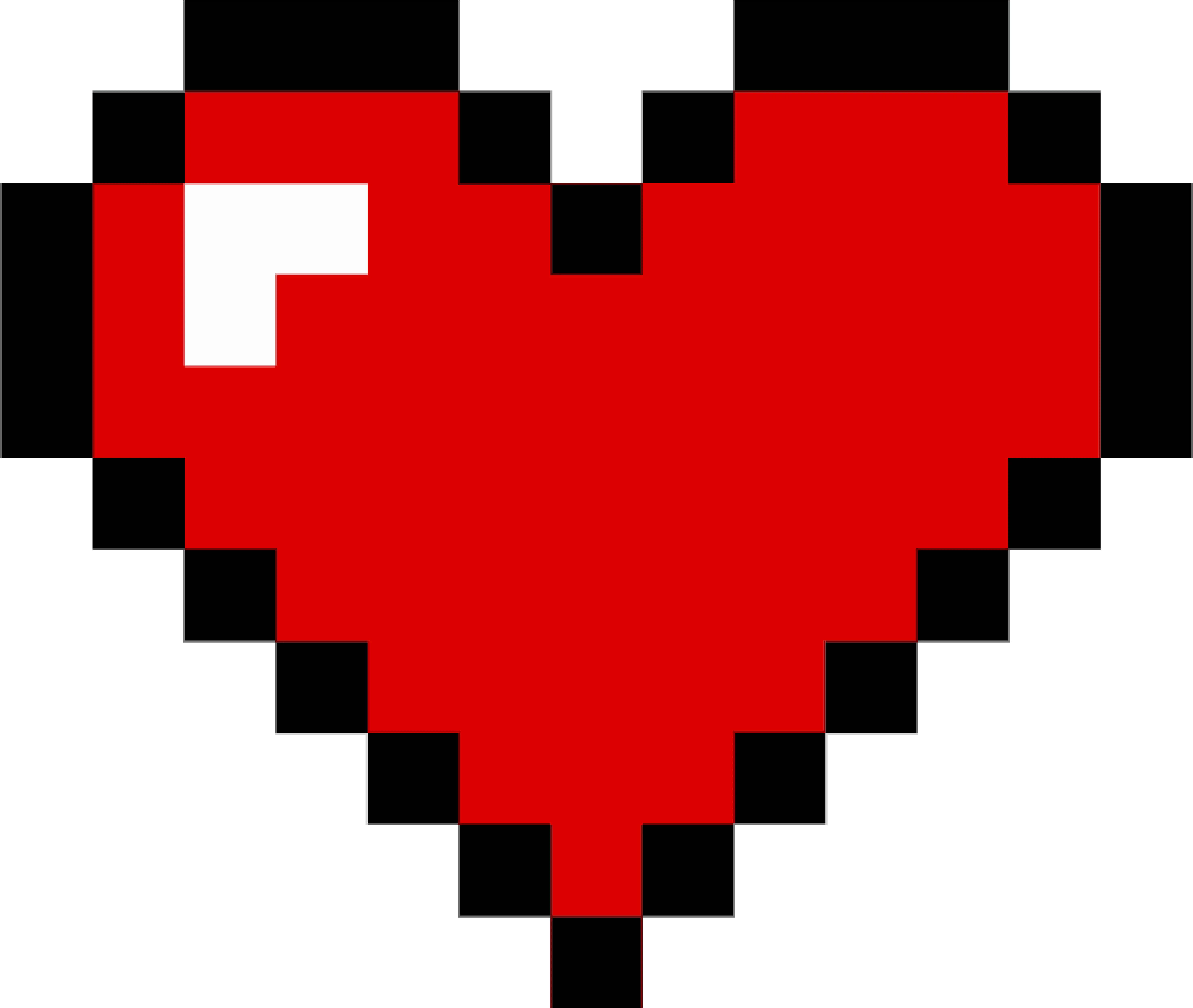 Pixelated Red Heart