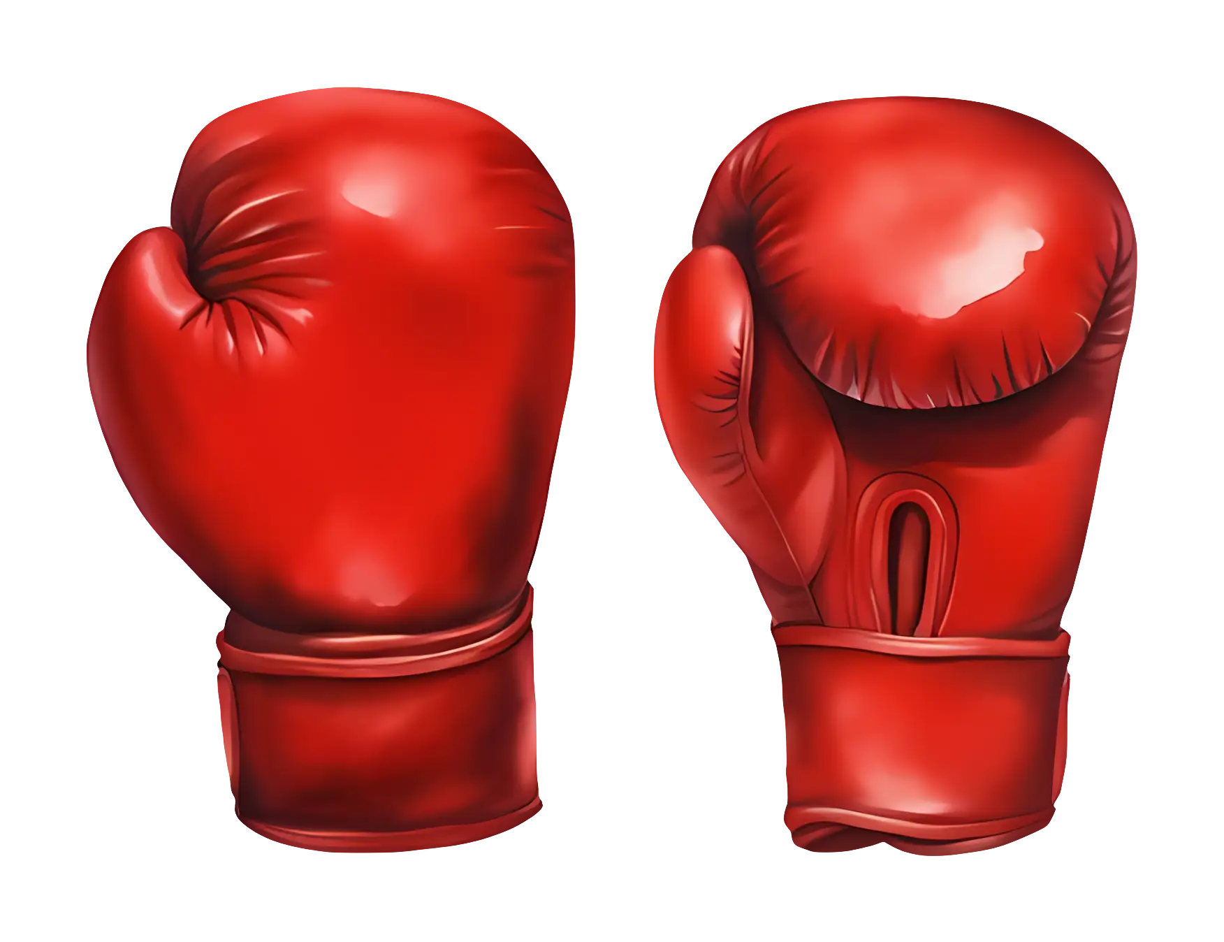 Red Boxing Gloves Illustration