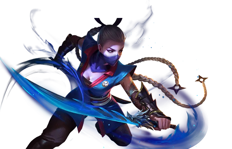 Action-Packed Female Ninja Character