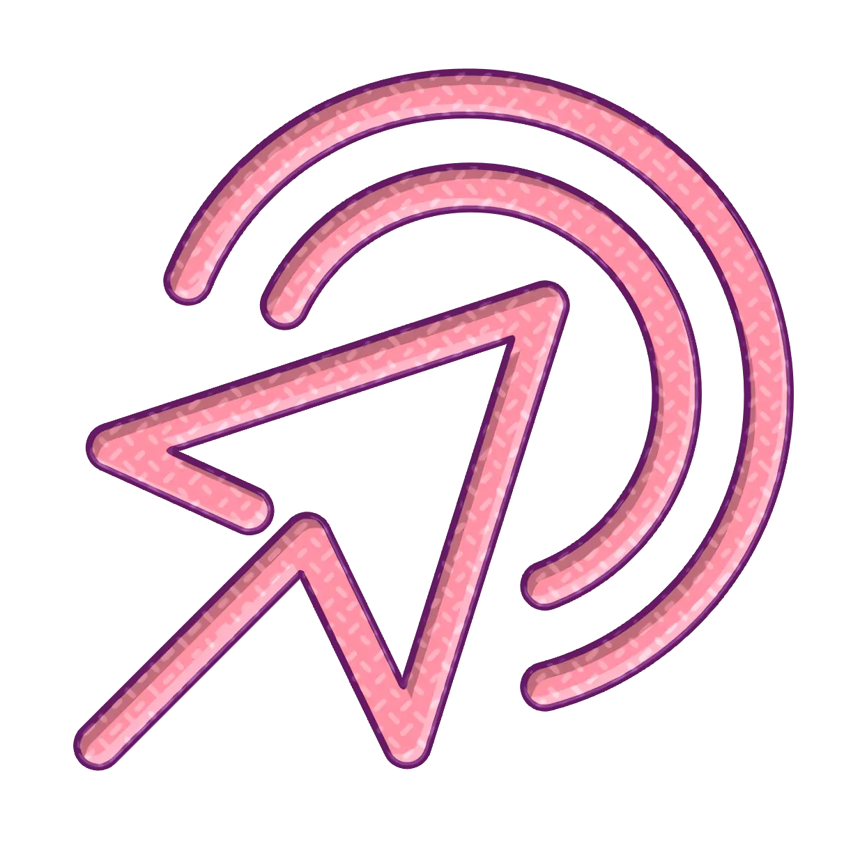 Pink Arrow Icon