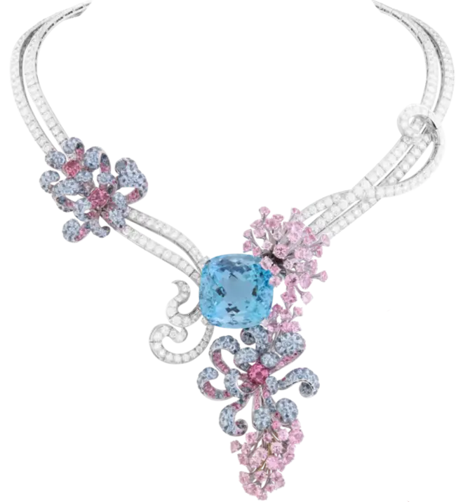 Elegant Jewelry Necklace with Gemstones
