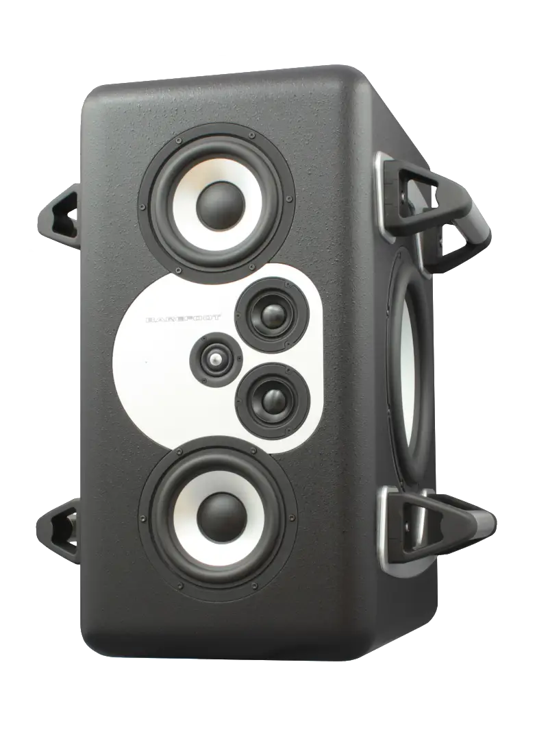 Black Speaker with Multiple Drivers