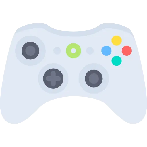 Game Controller with Colorful Buttons
