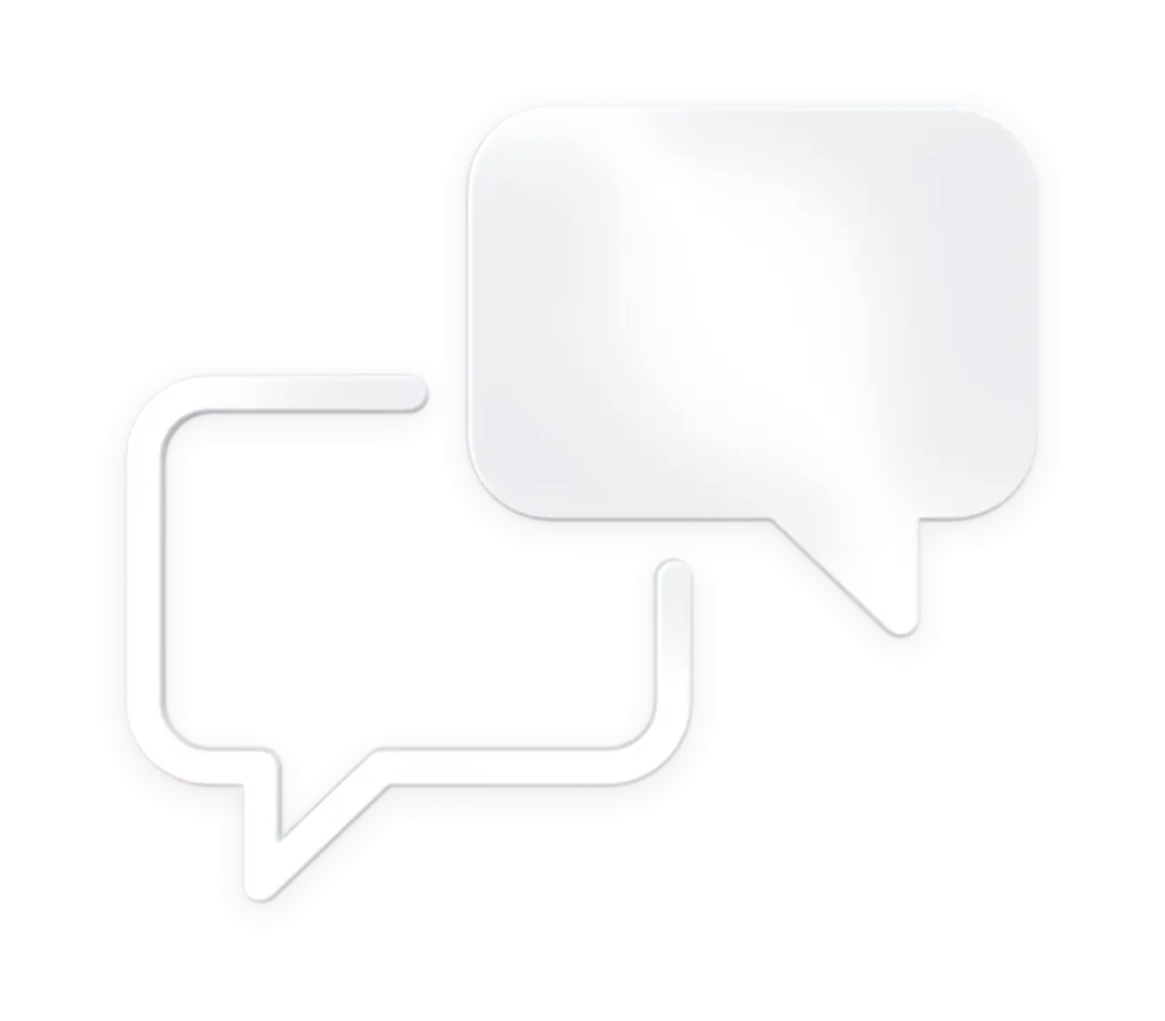 Transparent Speech Bubble Icon