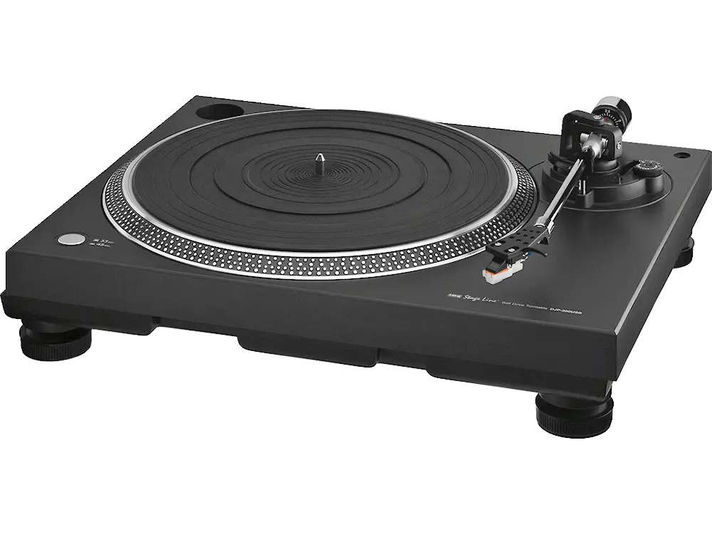 Black Turntable for Vinyl Records