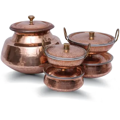 Traditional Copper Pots Set
