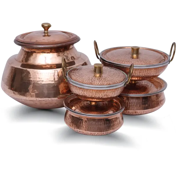 Traditional Copper Pots Set