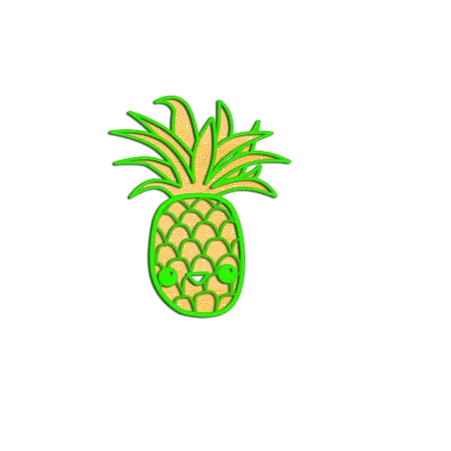 Cartoon Pineapple Illustration